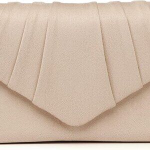 Women's Evening Handbags Pleated Suede Evening Bag Velvet Clutch Bag Wedding Bri